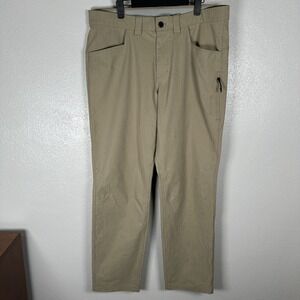 Dakine Performance Pants Mens Size 36x32 Khaki Chino Stretch Golf Active Cargo